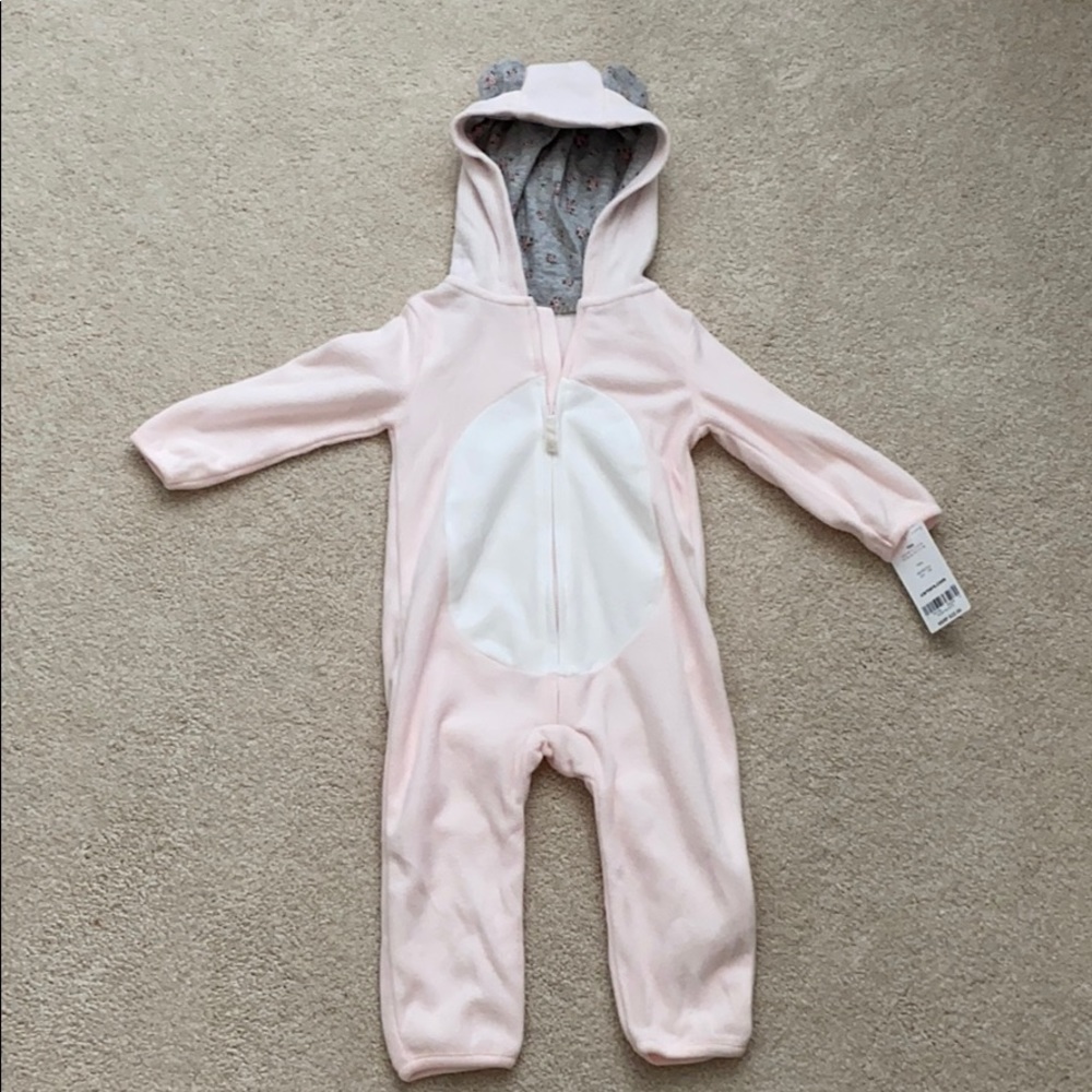 Carters Plush Zip Bodysuit
